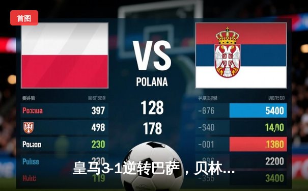 皇马3-1逆转巴萨，贝林厄姆绝杀助球队登顶西甲积分榜